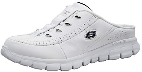 Skechers Sport Women s Elite Glam Synergy SlipOn Mule Sneaker White/Navy 8