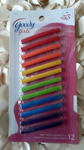 Goody Girls Best Friend Staytight Hair Barrettes  12 pk  Assorted Colors