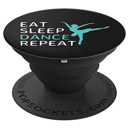 Eat Sleep Dance Repeat Ballet Dancing Ballerina Gift PopSockets Grip and Stand for Phones and Tablets
