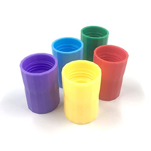 BangBoom 5 Pieces Tornado Tube Bottle ConnectorTornado in A Bottle Educational Toy Vortex Connector Cyclone Tube for Scientific Experiment and Test 5 Colors