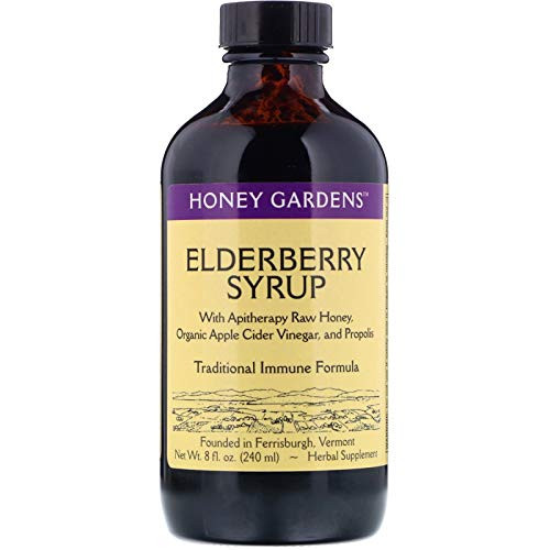 Apitherapy Elderberry Extract Honey Gardens 8 oz Liquid