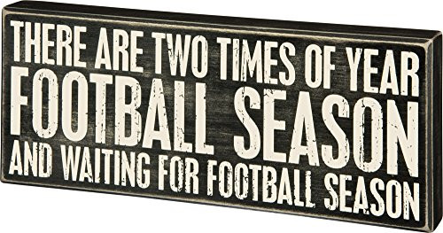 Primitives by Kathy Football Season Box Sign