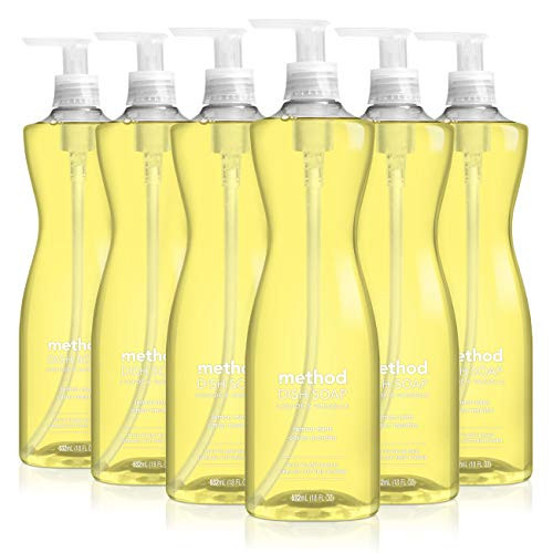 Method Lemon Mint Dish Soap Pump Bottles 18 Fl Oz Pack of 6