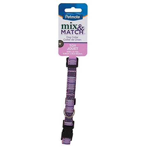 Doskocil Aspen Pet Products Petmate M/M Stripe Collar Pink 3/8  x 812