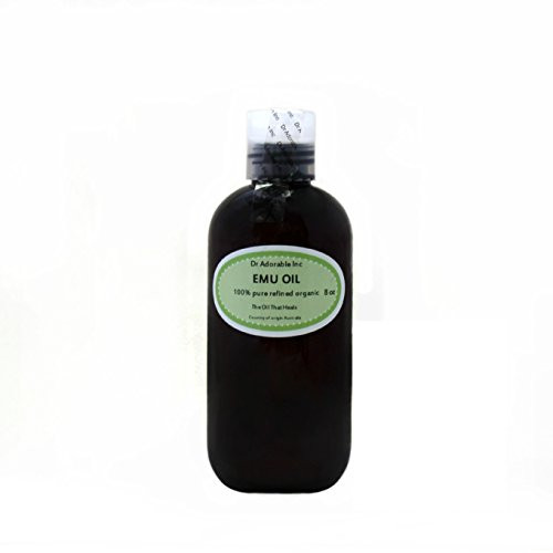Australian Emu Oil by Dr  Adorable Triple Refined Organic 100 Pure 8 Oz