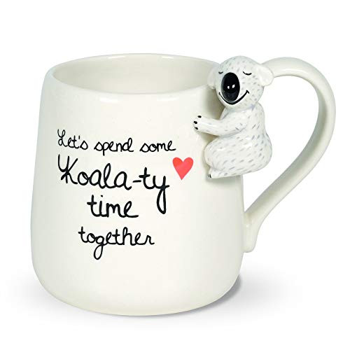 Enesco Our Mame is Mud Koala Time Together Sculpted Coffee Mug 16 Ounce Multicolor