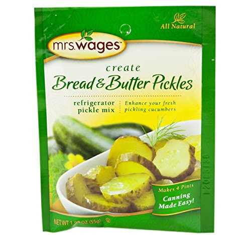 Mrs Wages Refrigerator Bread Butter Pickle Seasoning Mix 1 94 Oz Pouch Pack of 4 Mrs Wages Refrigerator Bread Butter Pickle Seasoning Mix 1 94 Oz Pouch Pack of 4