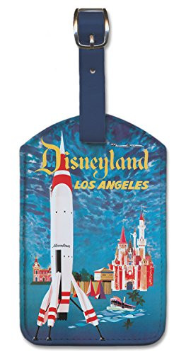 Pacifica Island Art Leatherette Luggage Baggage Tag  Disneyland by David Klein
