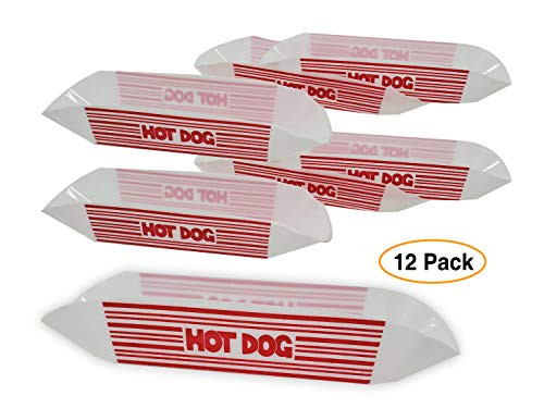 Classic Hot Dog Tray Dish Plastic Plate Reusable for party BBQ or picnic 12 Pack