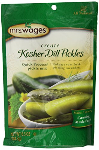 Mrs  Wages Kosher Dill Pickles Quick Process Mix VALUE PACK of 6