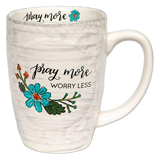 Brownlow Gifts Simple Inspirations Ceramic Coffee Mug Pray More Worry Less Brownlow Gifts Simple Inspirations Ceramic Coffee Mug Pray More Worry Less