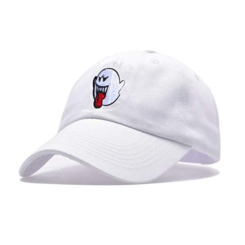 Eohak Ghost DadHat Baseball Cap  Embroidered Adjustable Snapback White