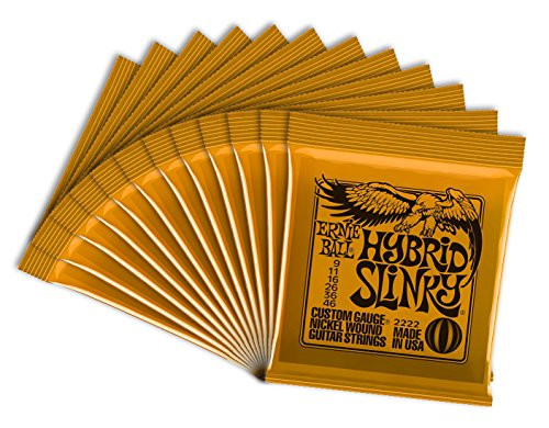 Ernie Ball 2222 Hybrid Slinky Nickel Wound Electric Strings Ernie Ball 2222 Hybrid Slinky Nickel Wound Electric Strings