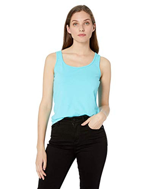 Comfort Colors Women s Ultra Soft Cotton Tank Top Style 3060L Lagoon Blue Large