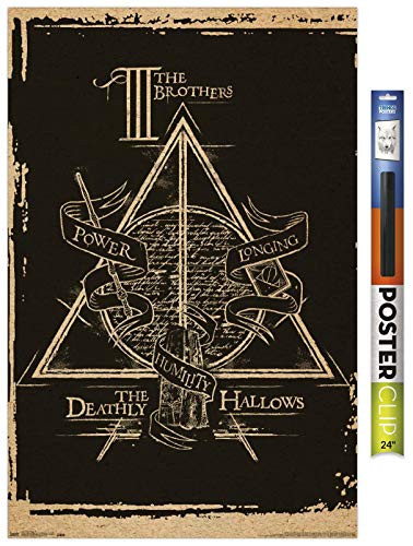 Trends International Harry Potter  Deathly Hallows  The Brothers  Symbol Wall Poster 22 375  x 34  Poster  Clip Bundle