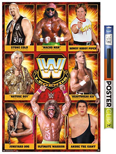 Trends International WWE Legends  Group 17 Wall Poster 22 375  x 34  Poster  Clip Bundle