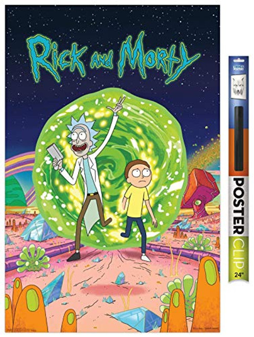 Trends International Rick and Morty Cover Wall Poster 22 375 x 34 Poster Clip Bundle Trends International Rick and Morty Cover Wall Poster 22 375 x 34 Poster Clip Bundle
