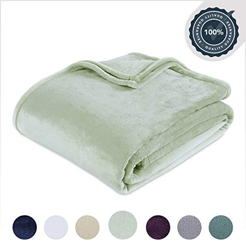 Berkshire Blanket VelvetLoft Ultra Soft Luxury Plush Blanket Tea Green Full/Queen