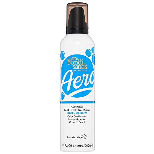 Bondi Sands Aero Self Tanning Foam  Lightweight  FastDrying Aerosol Formula Gives Skin a Hydrated LongLasting Bronzed Glow  Light/Medium 7 61 Oz/225 mL