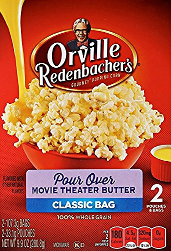Orville Redenbacher s Pour Over Movie Theater Butter 2 Count Classic Bag 3 Boxes  6 TOTAL Bags
