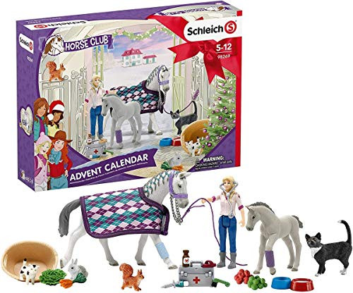 Schleich Horse Club 2020 24Piece Advent Calendar with Horse Toys for Kids Ages 512