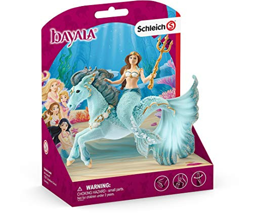 Schleich bayala Mermaid Princess Eyela Riding Sea Horse Unicorn Toy for Kids Ages 512