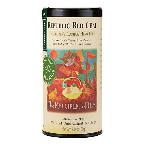 The Republic of Tea Republic Red Chai Red Rooibos Herbal Tea 50 Tea Bag Tin The Republic of Tea Republic Red Chai Red Rooibos Herbal Tea 50 Tea Bag Tin