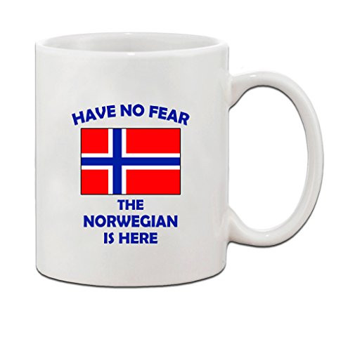 Have No Fear Norwegian Is Here Norway Norwegians Ceramic Coffee Tea Mug Cup Holiday Christmas Hanukkah Gift For Men  Women