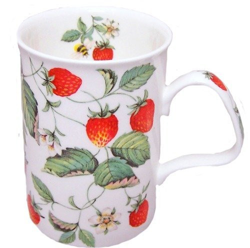 Roy Kirkham Strawberries Fine Bone China Lancaster Mug