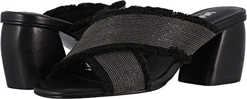 VANELi Levya Black Canvas/Pewter Chain/Black Super Suede 8 5 M B