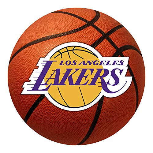 FANMATS NBA Los Angeles Lakers Nylon Face Basketball Rug26  diameter