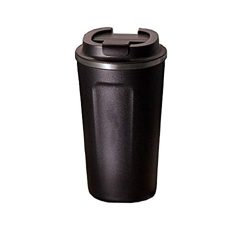 Stainless Steel Thermo Cup  Travel Coffee Mug with Lid  Water Bottle  Vacuum Flasks  Thermocup  380ml/500ml Black 500 ml Stainless Steel Thermo Cup  Travel Coffee Mug with Lid  Water Bottle  Vacuum Flasks  Thermocup  380ml/500ml Black 500 ml