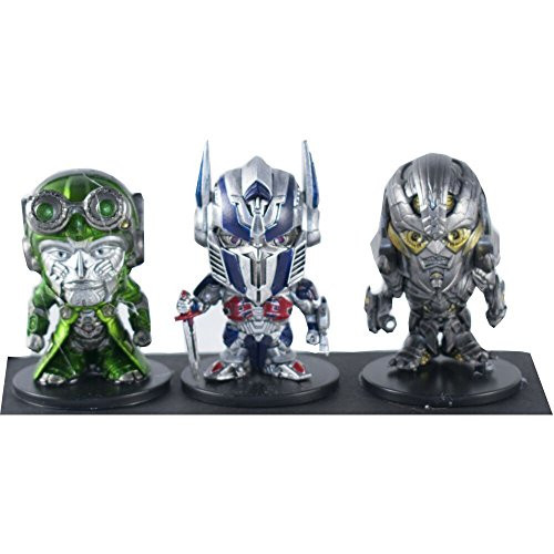 Herocross Transformers The Last Knight Vinyl Figures Action, Blue/Yellow/Silver, 2" x 1" x 1"