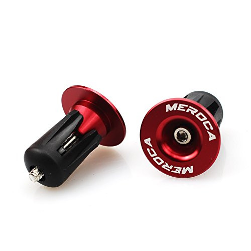 FOMTOR Bar End Plugs 2 Pack Aluminum Bar Ends Handlebar End Plugs Handlebar Caps Bar Ends for Road Bike Mountain Bike MTB Red FOMTOR Bar End Plugs 2 Pack Aluminum Bar Ends Handlebar End Plugs Handlebar Caps Bar Ends for Road Bike Mountain Bike MTB Red