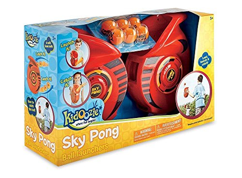 Kidoozie Sky Pong Ball Launchers with 2 Launchers and 6 Foam Balls