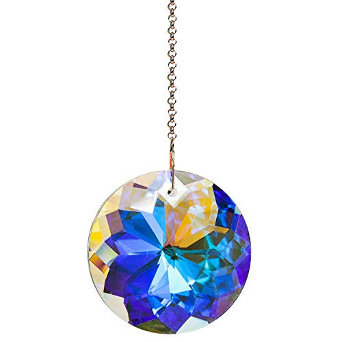 Togetherlife 45mm/1 8Inch Round Crystal Suncatcher Prism Pendant Rainbow Maker Hanging Window Sun Catcher with Chain for Home Garden Hanging Decor Togetherlife 45mm/1 8Inch Round Crystal Suncatcher Prism Pendant Rainbow Maker Hanging Window Sun Catcher with Chain for Home Garden Hanging Decor