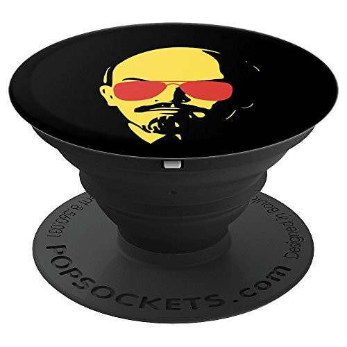 Funny Lenin Communism Socialist Alternative Politics PopSockets Grip and Stand for Phones and Tablets