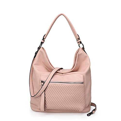 Womens Top Handle Purses and Handbags Shoulder Bag PU Leather Ladies Designer Satchel Messenger Tote Bag Pink