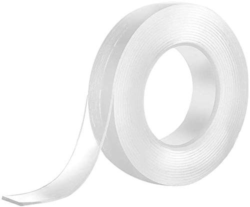 Haobase 5M Traceless DoubleSided Grip Tape Transparent Gel Mat Tape Multifunctional Nano Movable Washable Reusable Sticky AntiSlip Gel Tape for Paste Photos Posters Fix Carpet Mats