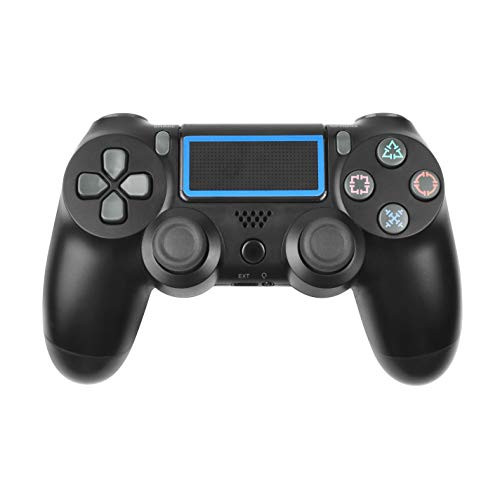 Powtree PS4 Game Controller Wireless Bluetooth Controller for Sony Playstation 4 /Slim/Pro Console Motion Controls with 6Axis Gyro Dual Shock Compatible with Windows/PC / ios13 /AndroidBlack