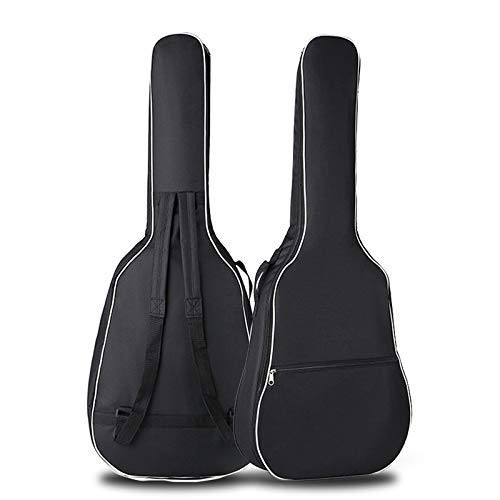 YiPaiSi 41 Inch Acoustic Guitar Bag Waterproof 0 3inch Padded Gig Bag Guitar Case Dual Adjustable Shoulder Strap Acoustic Guitar Gig Bag Backpack Black