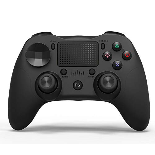 Wireless PS4 Controller Mayfan Dual Vibration Wireless Game Controller for Play Station 4 with Turbo Function Builtin Speaker and Stereo Headphone Jack