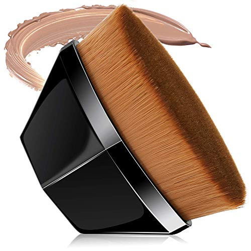 PetalShaped Makeup Brush Foundation Brush For Blending LiquidCream or Flawless Powder Cosmetics Multifunctional Makeup Brush Black