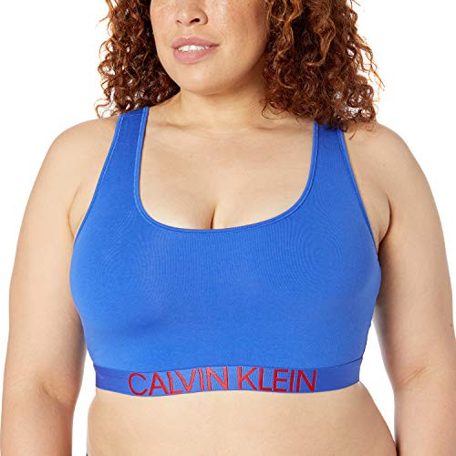 Calvin Klein Women s Plus Size Statement 1981 Reversible Unlined Bralette Stellar 1X