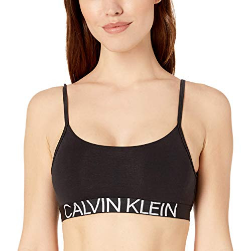 Calvin Klein Women s PlusSize Statement 1981 Reversible Unlined Bralette Bra Black 3X 3X