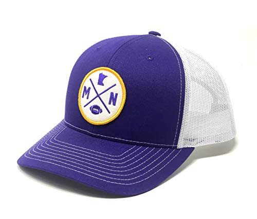 Tout Wear Minnesota Football Patch Snapback Hat Purple Adjustable