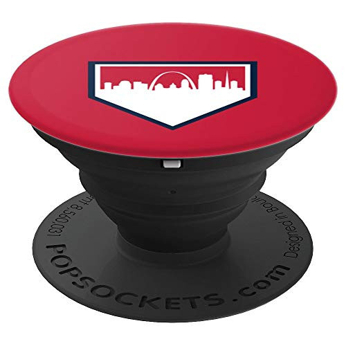 Vintage St  Louis Baseball STL Home Skyline PopSockets Grip and Stand for Phones and Tablets