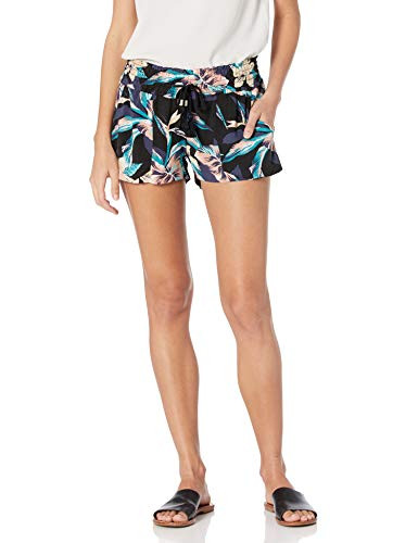 Roxy Junior s Oceanside Short Print Anthracite Tropical S