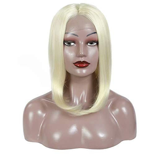 FEEL ME Straight Synthetic Lace Front Wigs Middle Part Synthetic Bob Wig for Black Women 613 Honey Blonde Straight Heat Resistant Fiber Short Lace Wigs 150 Density Hair Replacement 12 Inch FEEL ME Straight Synthetic Lace Front Wigs Middle Part Synthetic Bob Wig for Black Women 613 Honey Blonde Straight Heat Resistant Fiber Short Lace Wigs 150 Density Hair Replacement 12 Inch