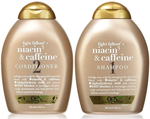 Organix Fight Fallout Plus Niacin  Caffeine Duo Set Shampoo  Conditioner 13 Oz Each